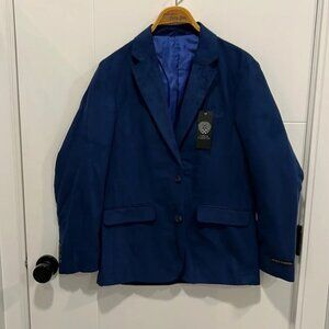 Vince Camuto  blue suede like blazer NWT size small
